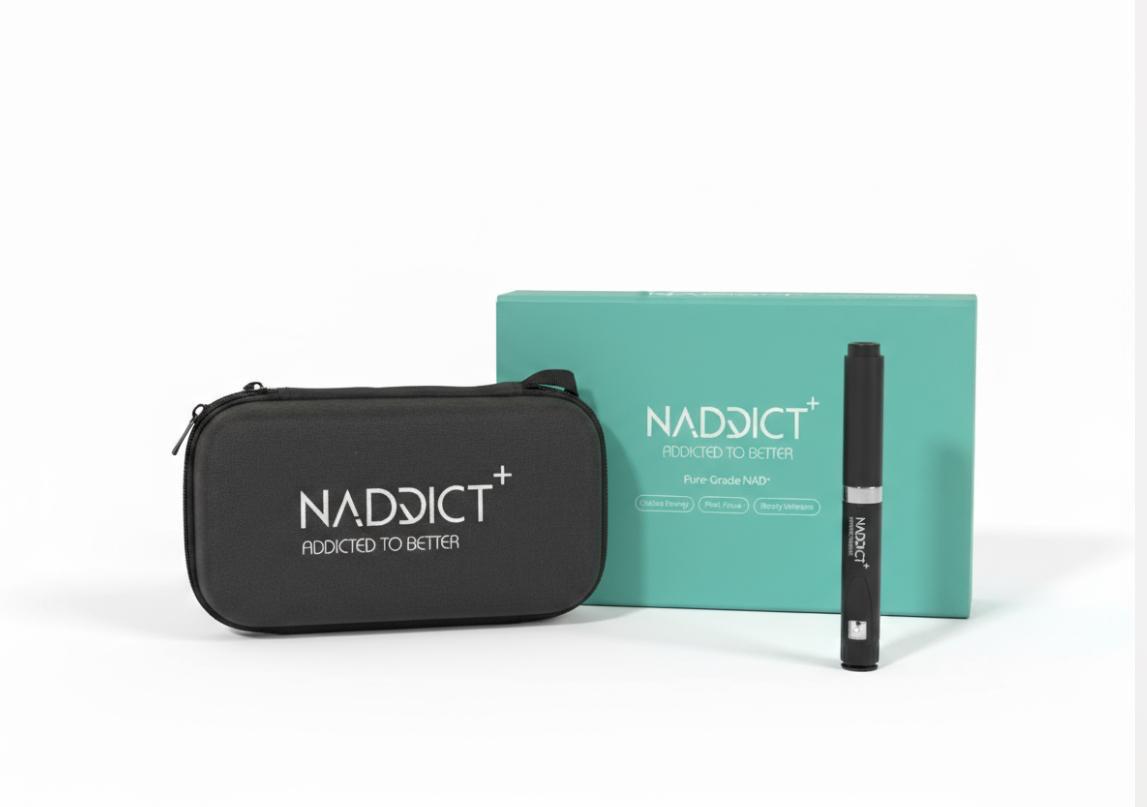 NADPulse pen with branded packaging